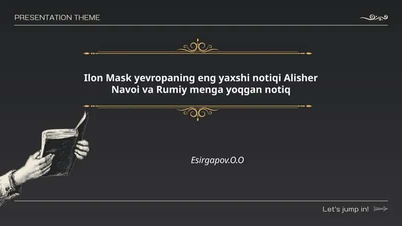 Ilon Maskning nutq uslubi va Yevropada uning notiqlik imiji