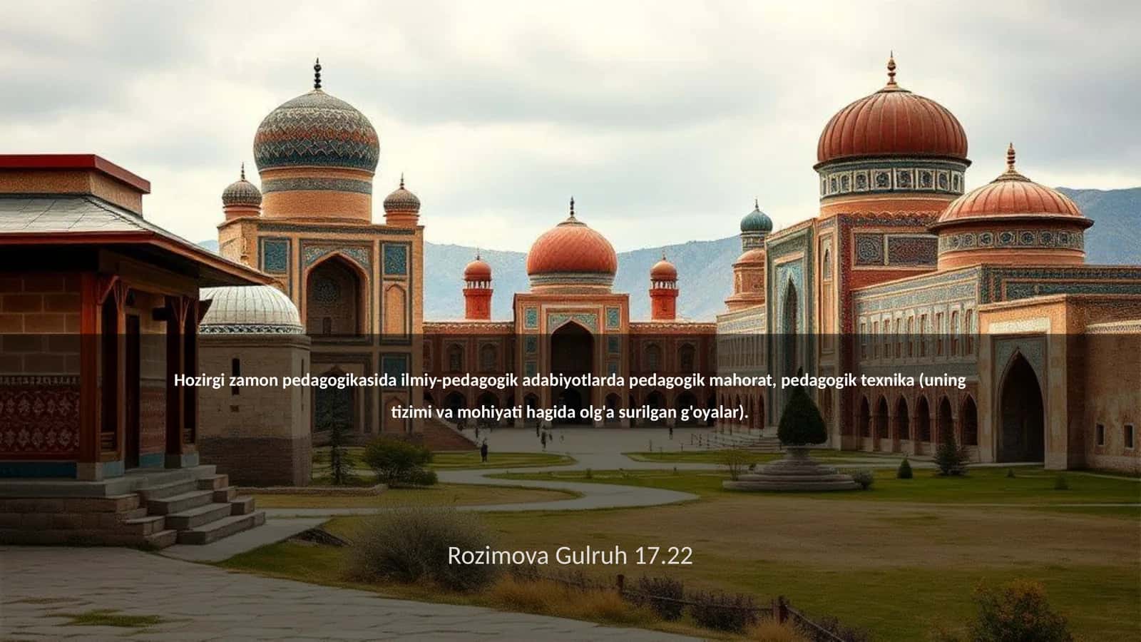 Pedagogik mahorat va texnika o'rtasidagi bog'liqlik