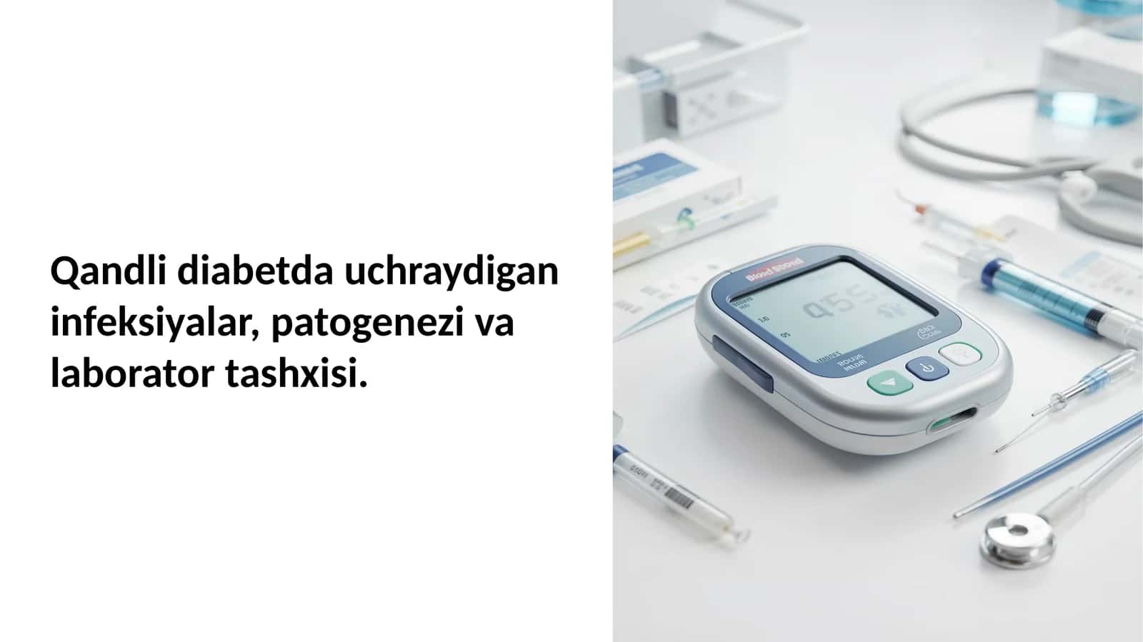 Qandli diabetda uchraydigan infeksiyalar, patogenezi va laborator tashxisi