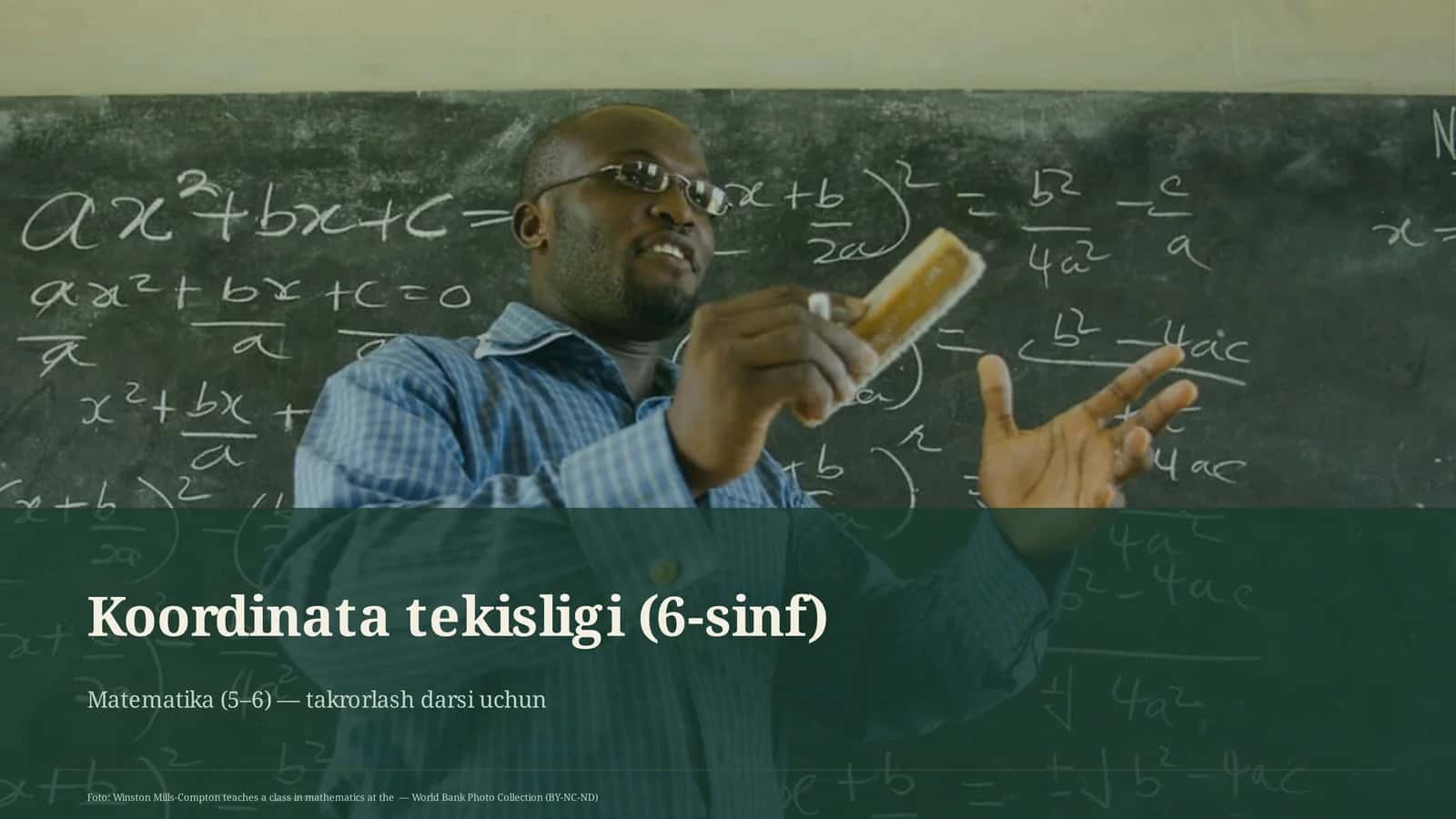 Koordinata tekisligi (6-sinf)