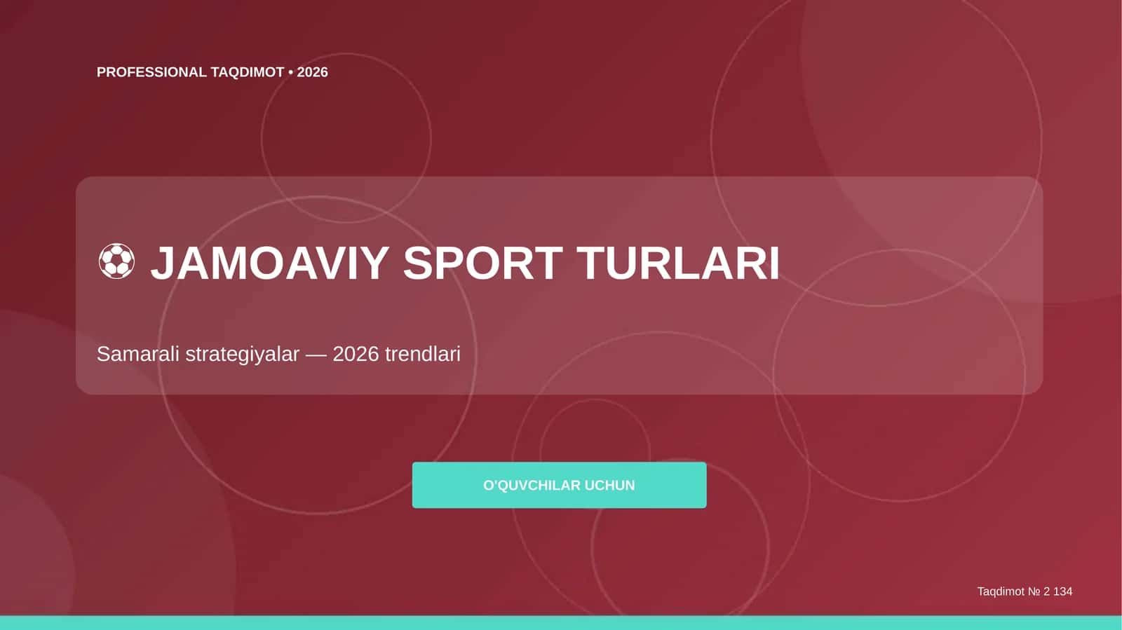 Jamoaviy sport turlari: samarali strategiyalar (2026 trendlari) [o'quvchilar uchun]