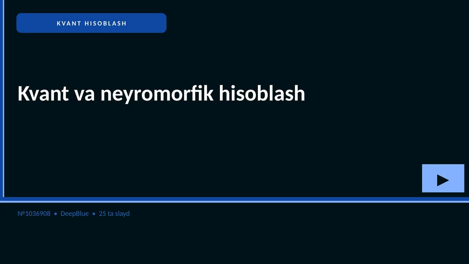 KVANT HISOBLASH