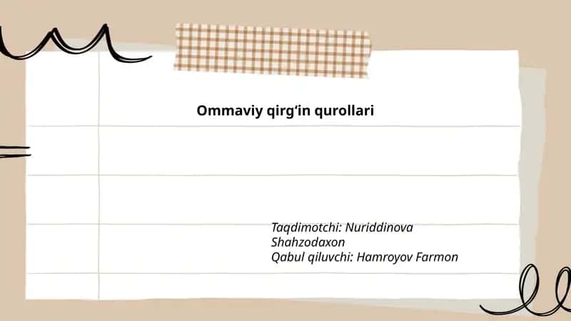 Ommaviy qirg‘in qurollari