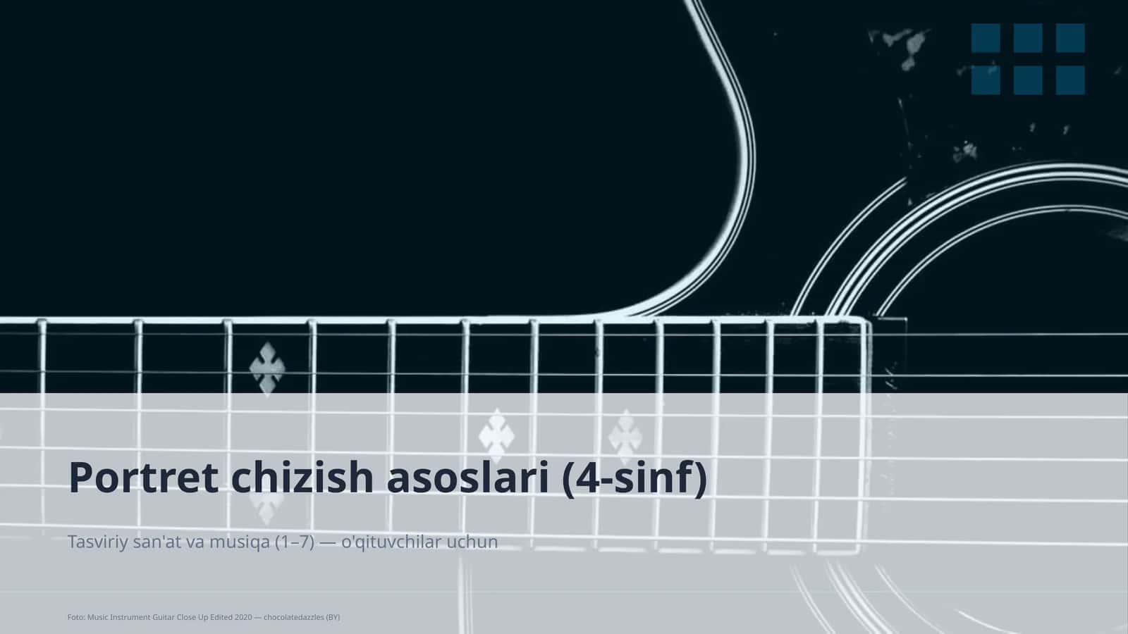 Portret chizish asoslari (4-sinf)