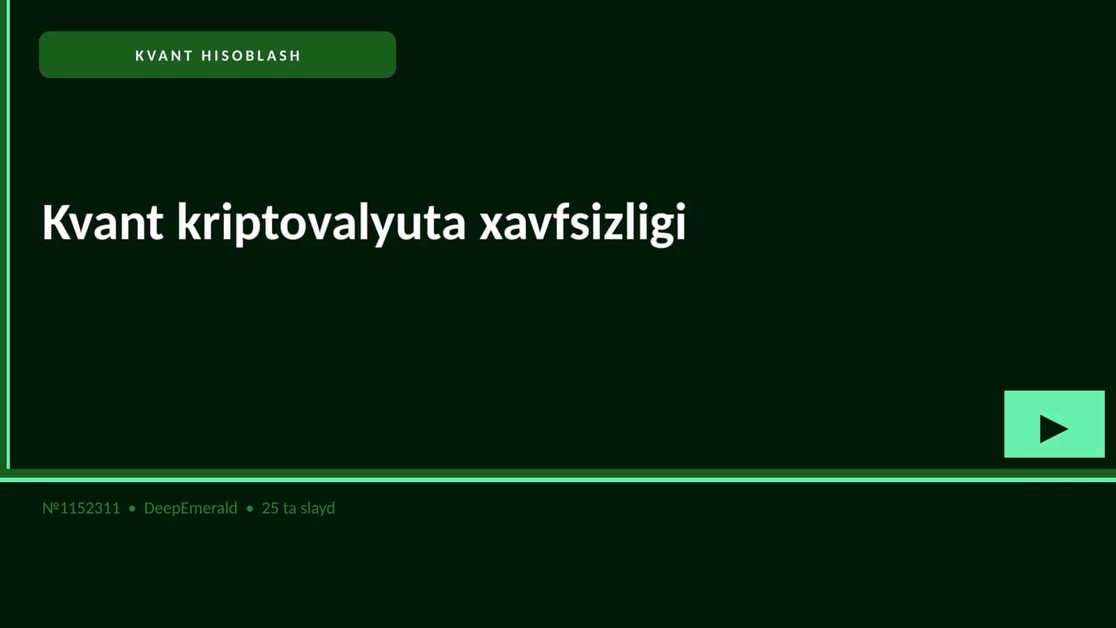 KVANT HISOBLASH