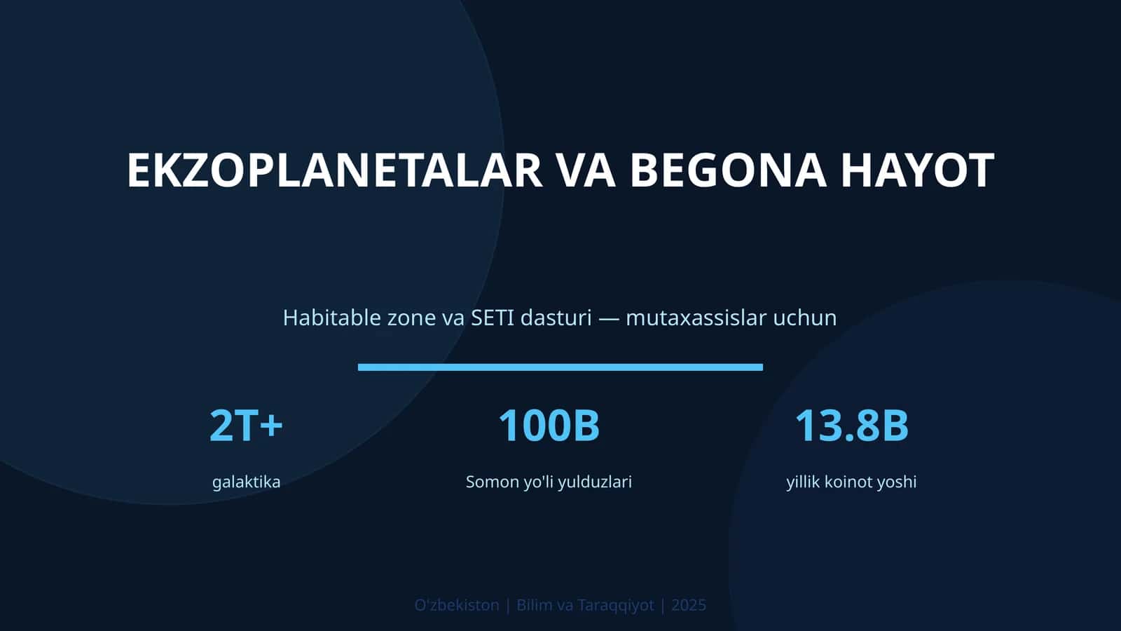 Ekzoplanetalar va begona hayot
