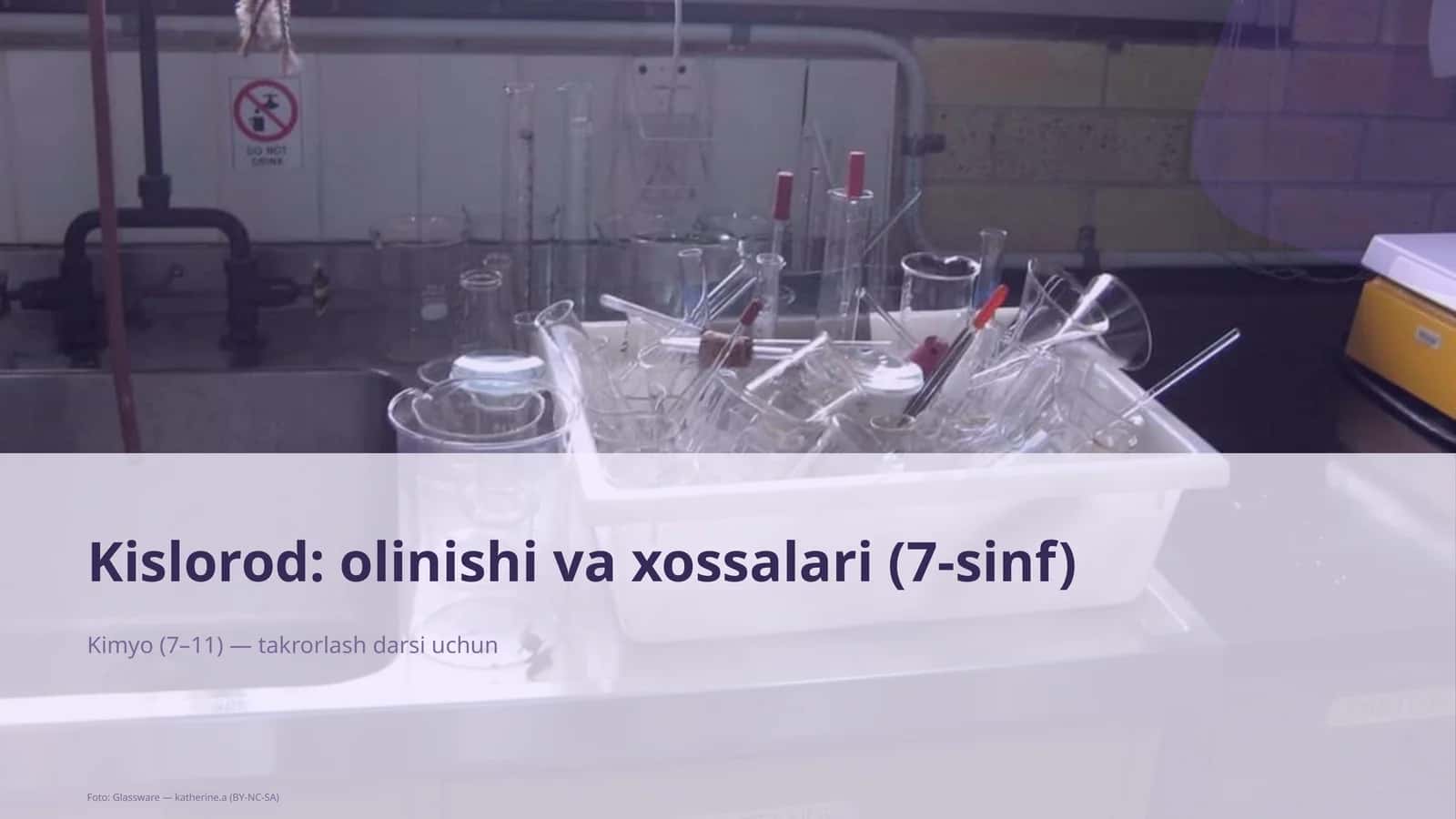 Kislorod: olinishi va xossalari (7-sinf)