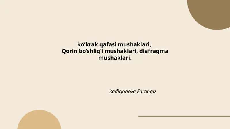 Pektoralis mayor (katta ko'krak mushagi)