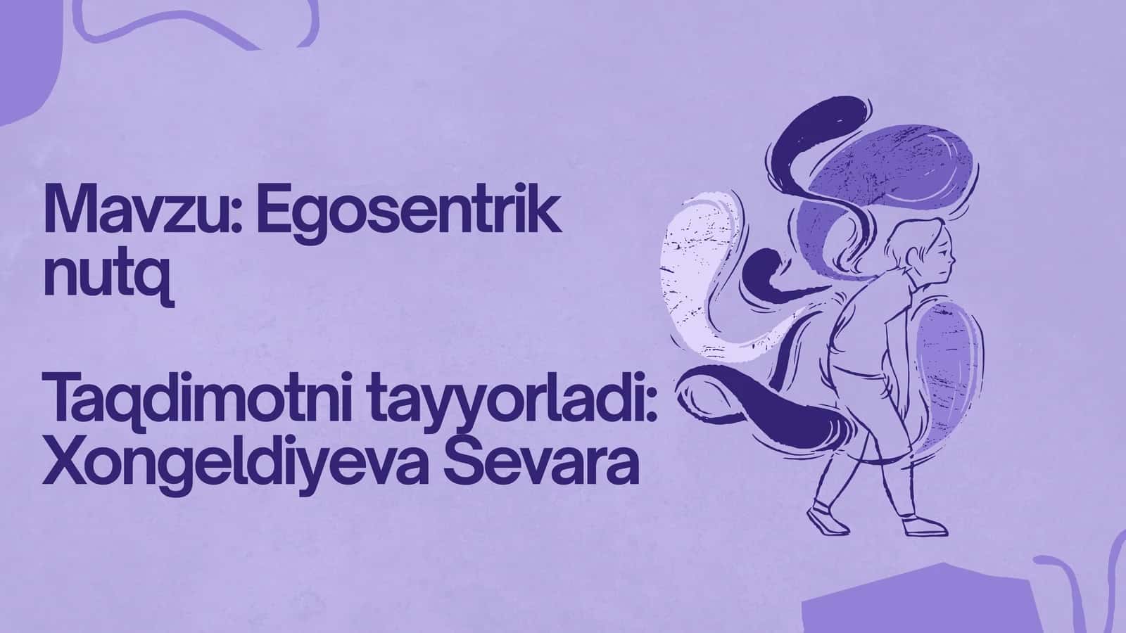 Egosentrik nutq