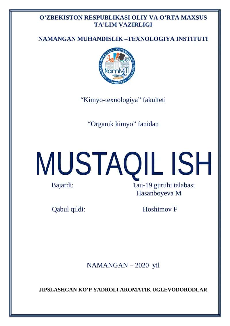 Jipslashgan ko’p yadroli aromatik uglevodorodlar