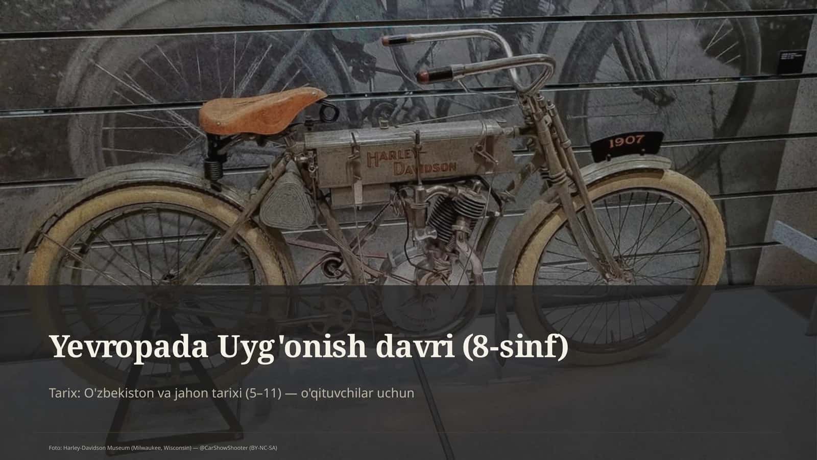 Yevropada Uyg'onish davri (8-sinf)