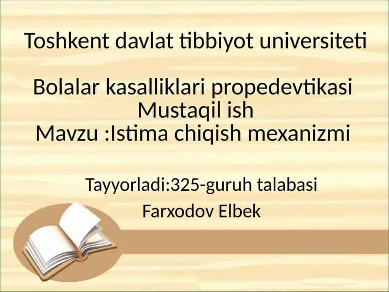 istma - tasnifi, etiologiyasi, tana harorati ko‘tarilishi sabablari, davolash