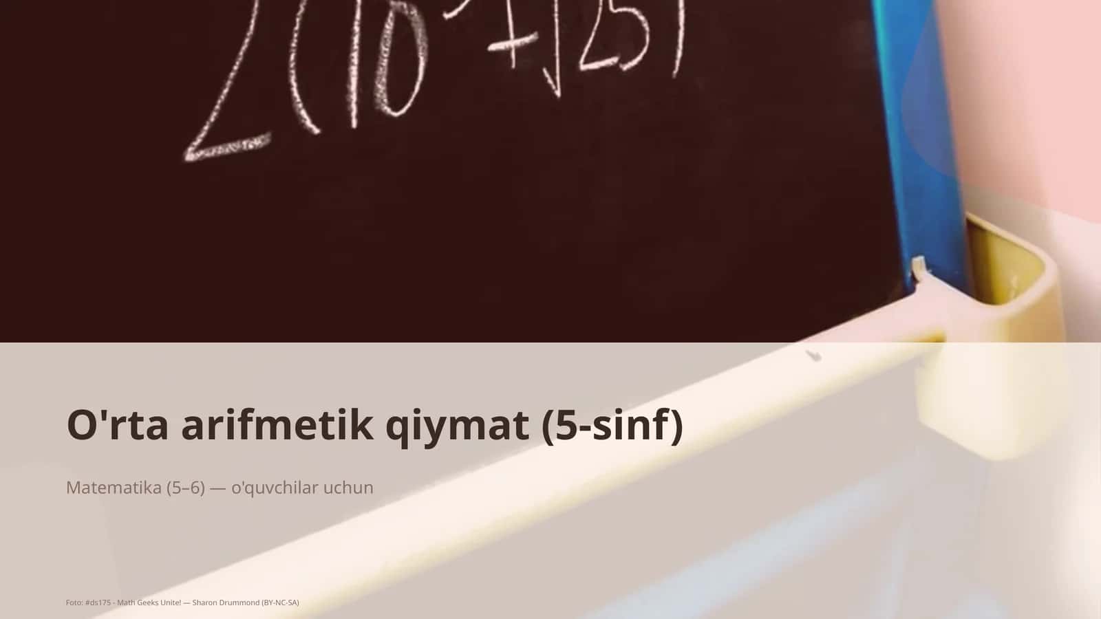 O'rta arifmetik qiymat (5-sinf)