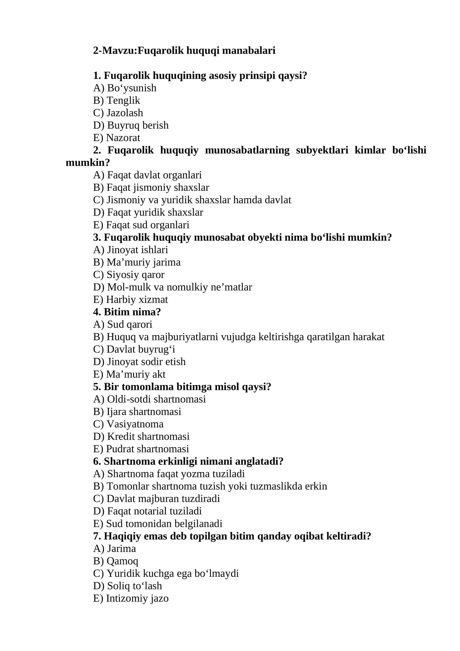 Fuqarolik huquqi manabalari