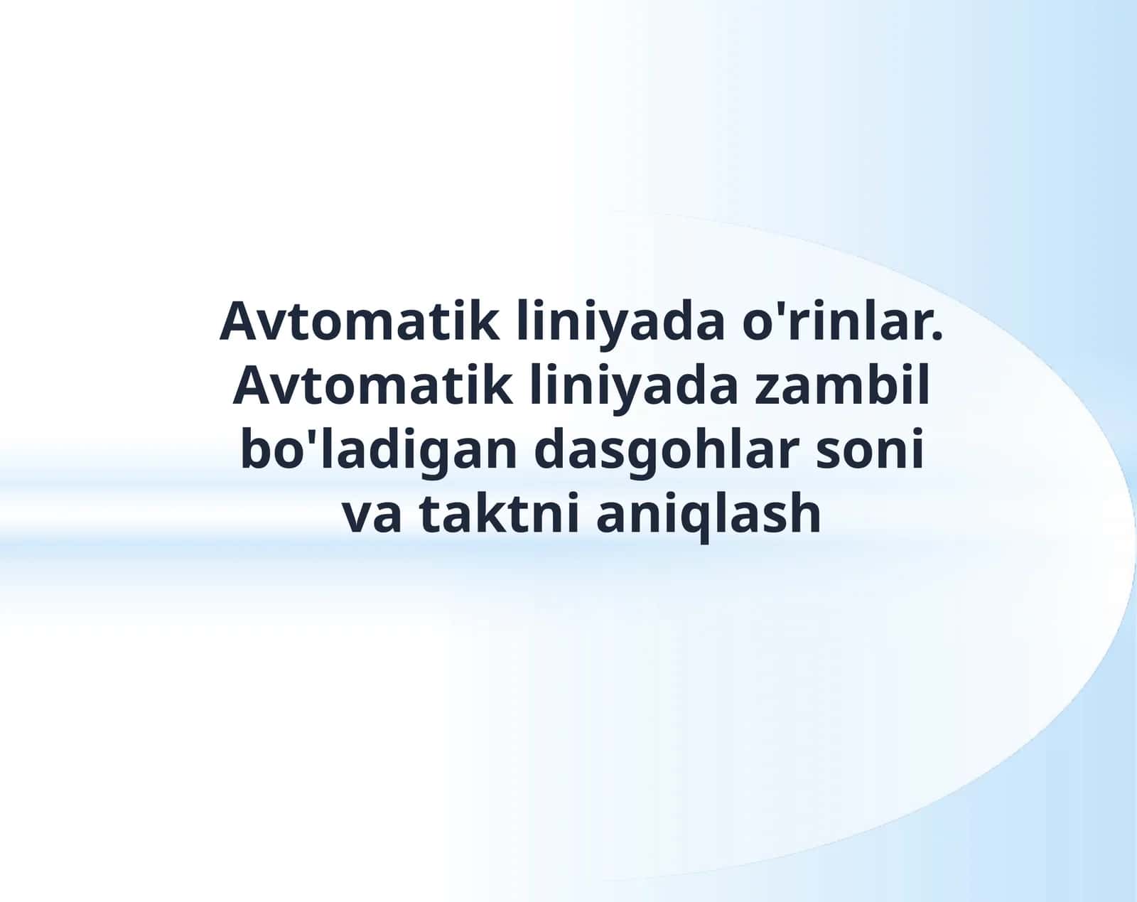 Avtomatik liniyalar