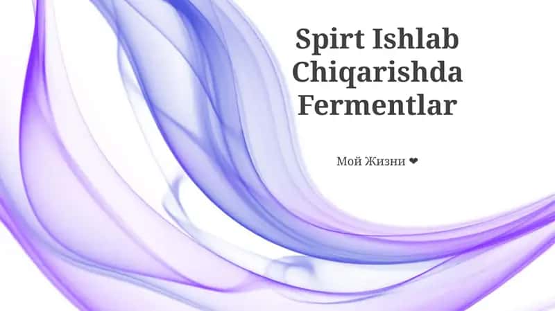 Spirt Ishlab Chiqarishda Fermentlar