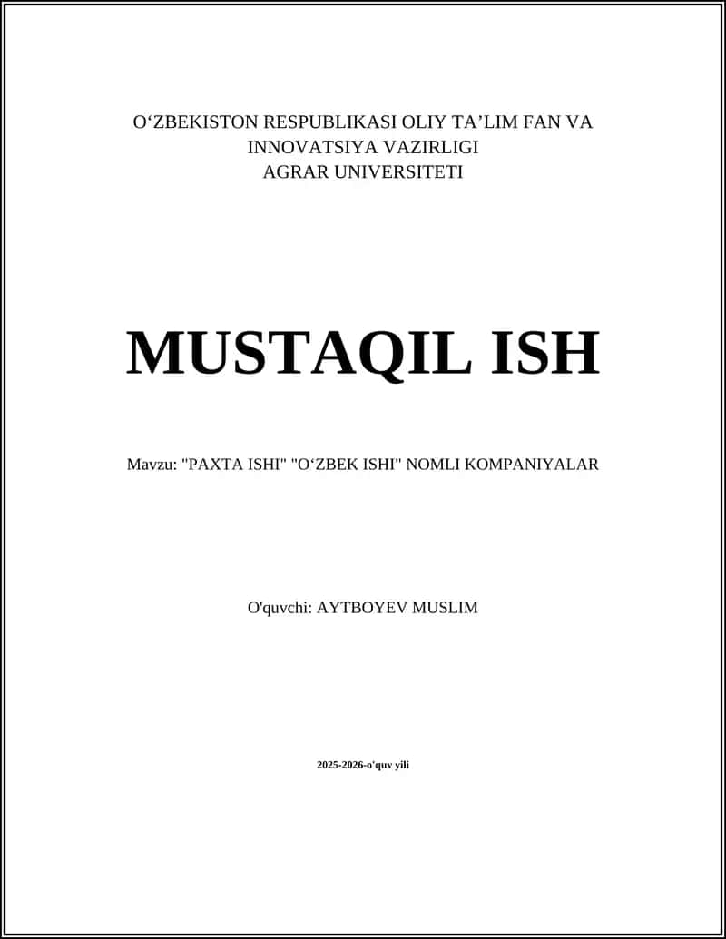 Paxta Ishi