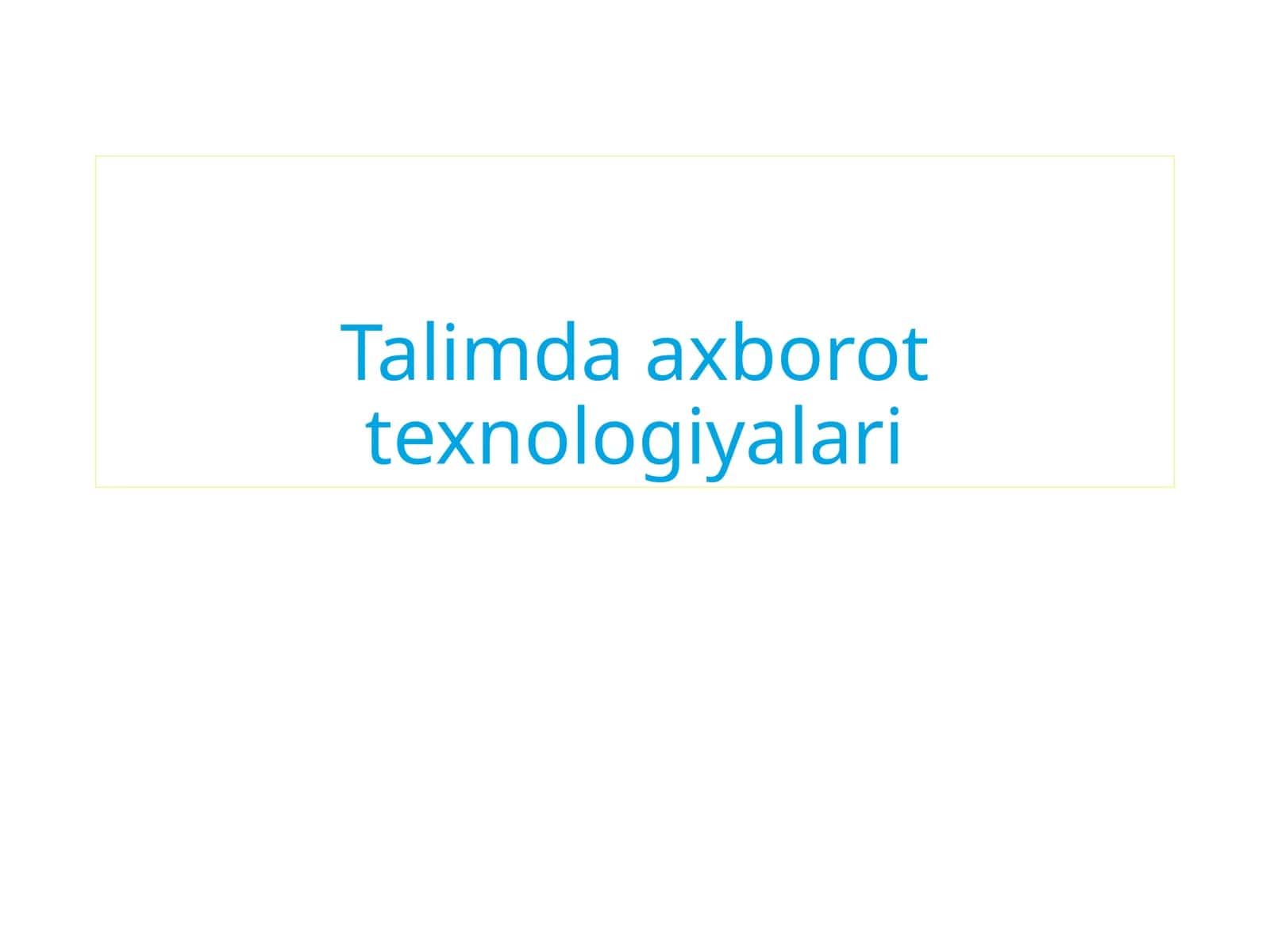 Hisoblashtexnikasida axborotni qayta ishlashning tarif metikasi 1