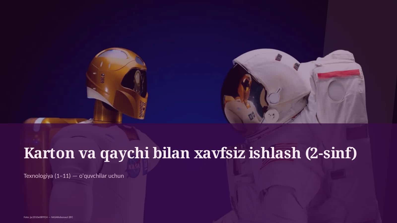 Karton va qaychi bilan xavfsiz ishlash (2-sinf)