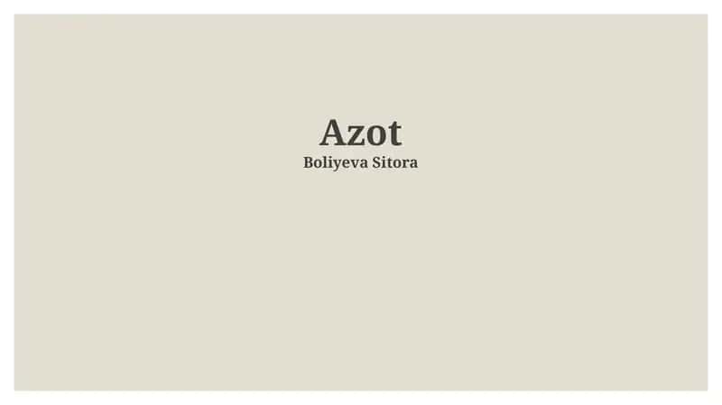 Azot