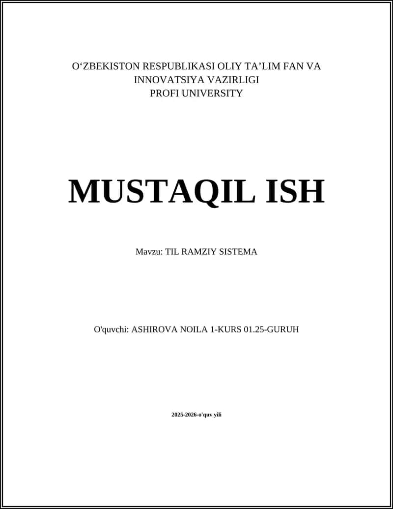 Til Ramziy Sistema