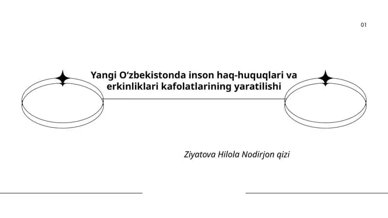 Yangi Oʻzbekistonda inson haq-huquqlari va erkinliklari kafolatlarining yaratilishi