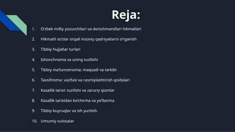 O‘zbek milliy yozuvchilari va donishmandlarining hikmatlari