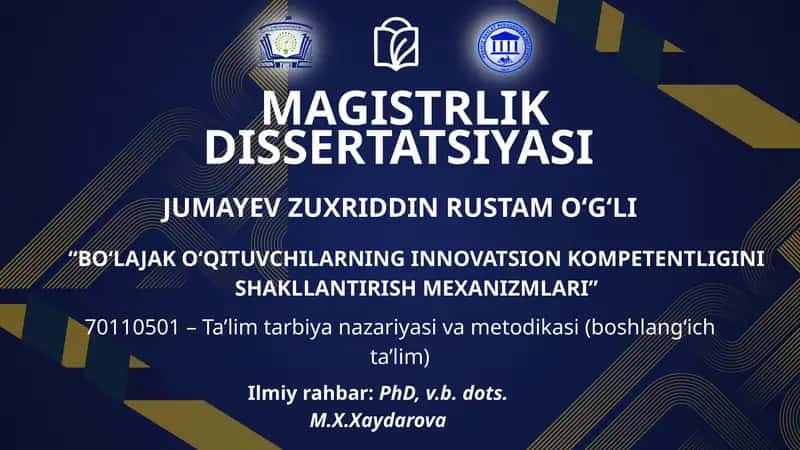 MAGISTRLIK DISSERTATSIYASI