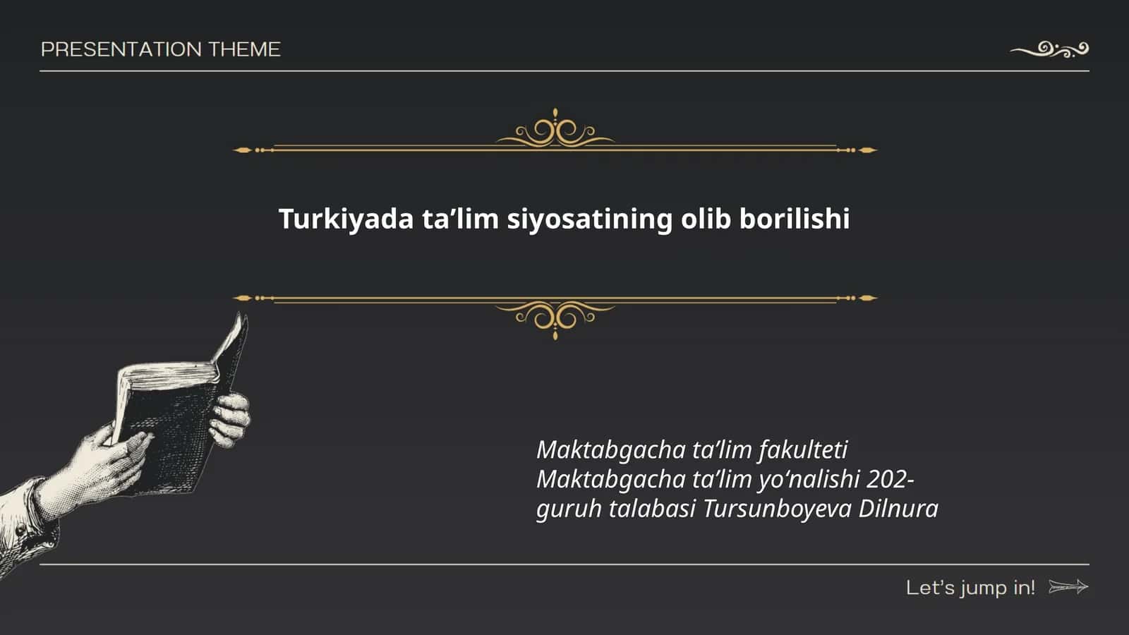 Ta'lim sohasidagi islohotlar
