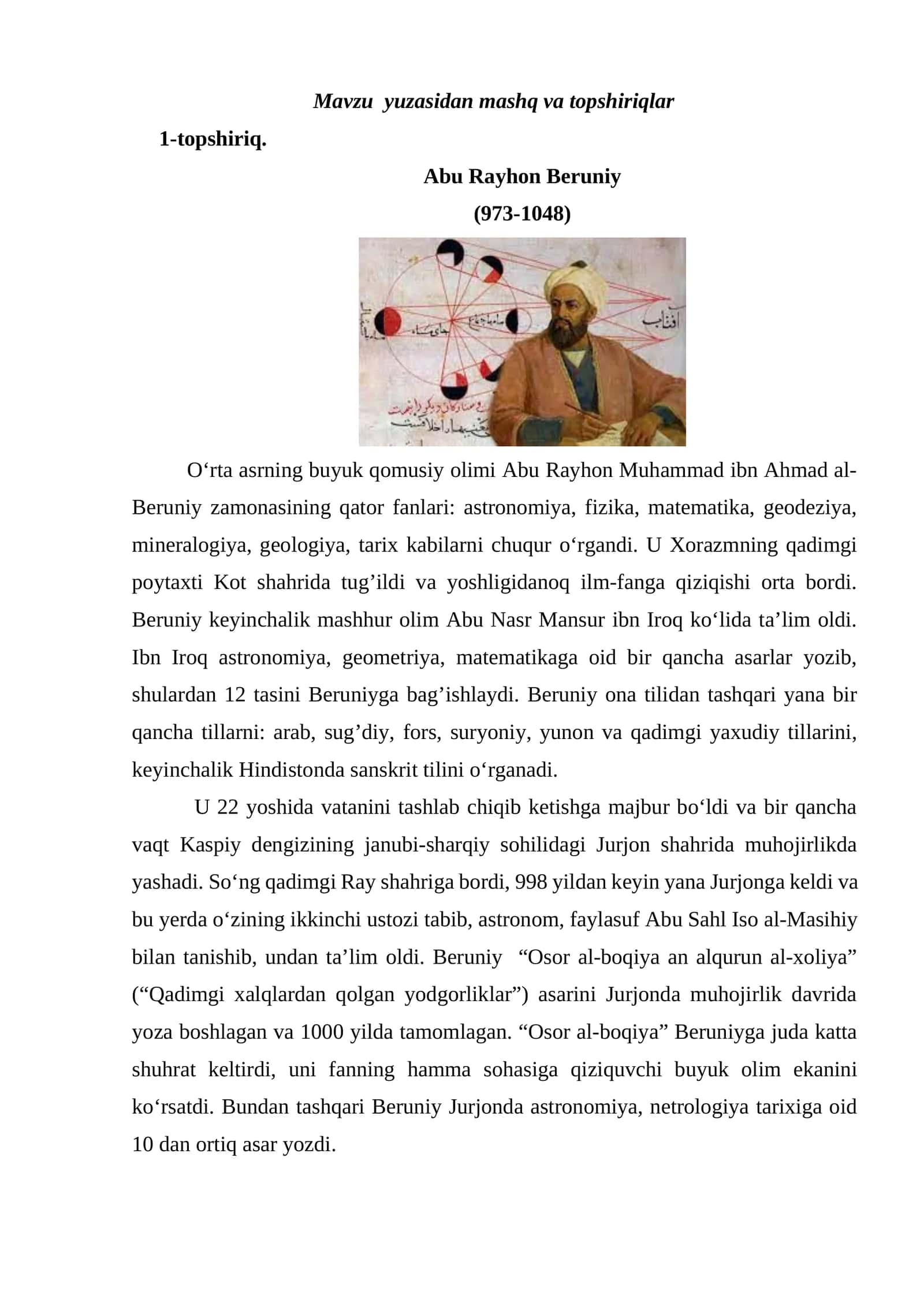 Abu Rayhon Beruniy
