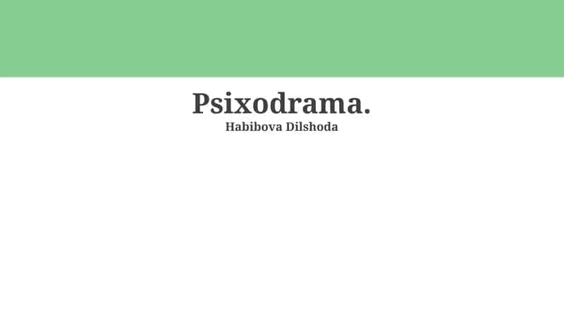 Psixodrama