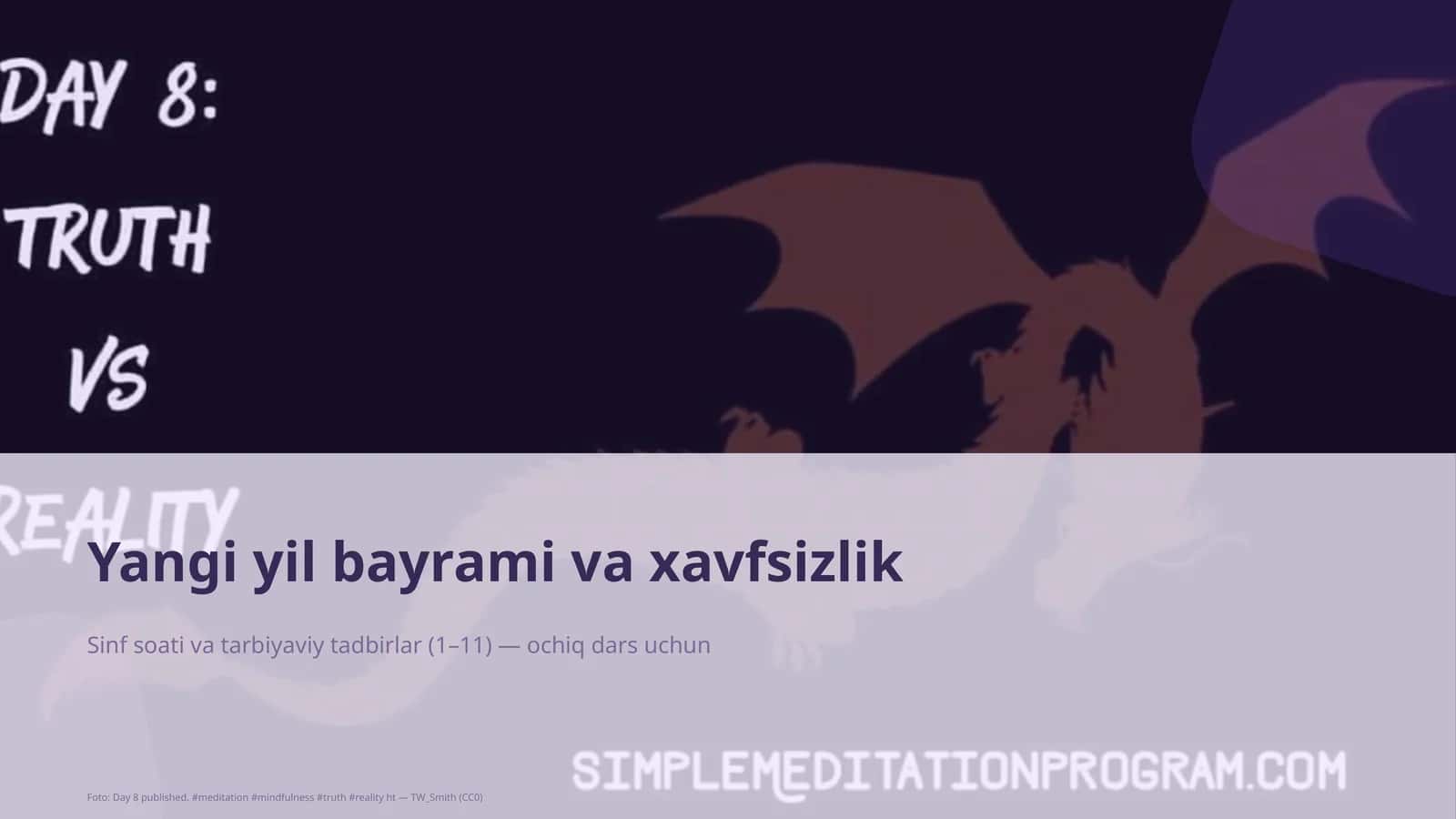 Sinf soati va tarbiyaviy tadbirlar (1–11)