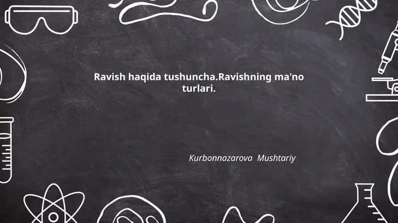 Ravish haqida tushuncha