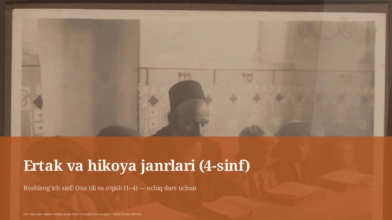 Boshlang'ich sinf: Ona tili va o'qish (1–4)