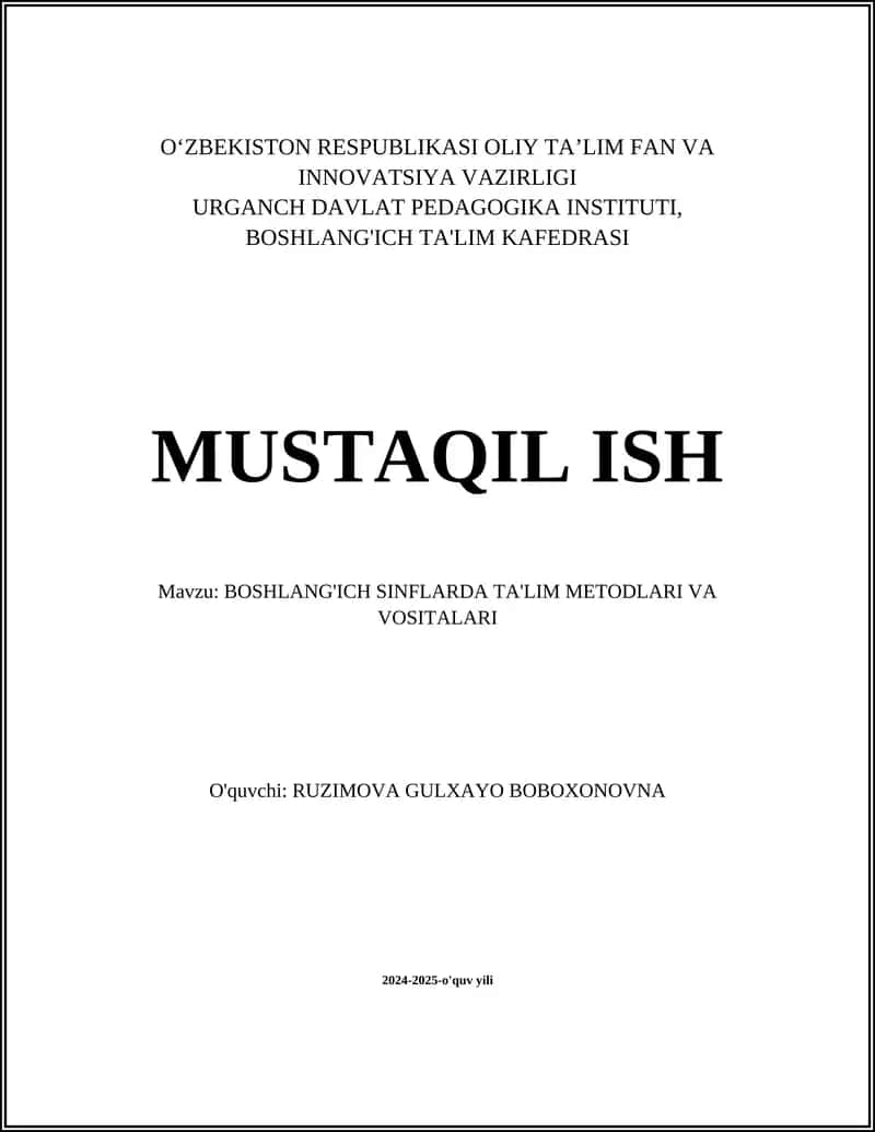 Didaktik o'ynalar