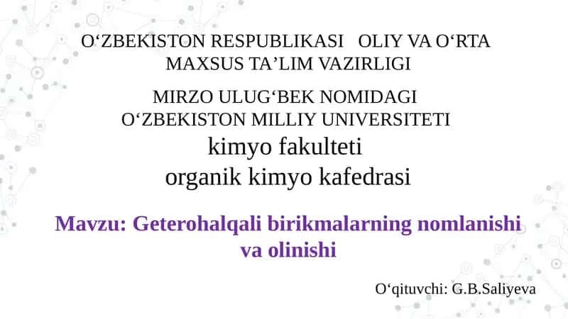 Geterohalqali birikmalar