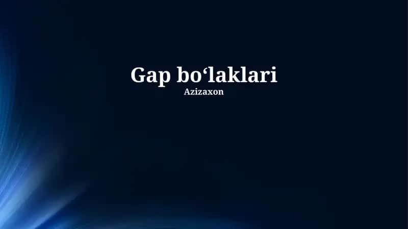Gap fragmentlari