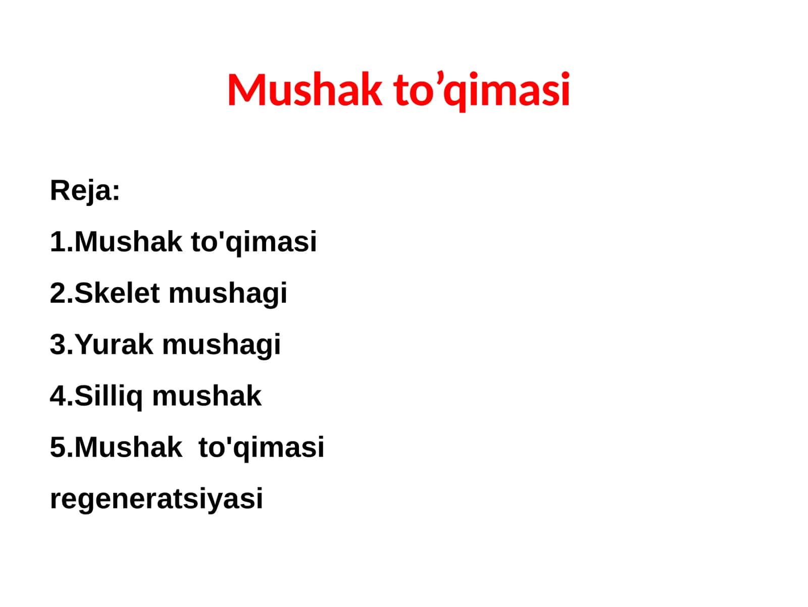Mushak to’qimasi