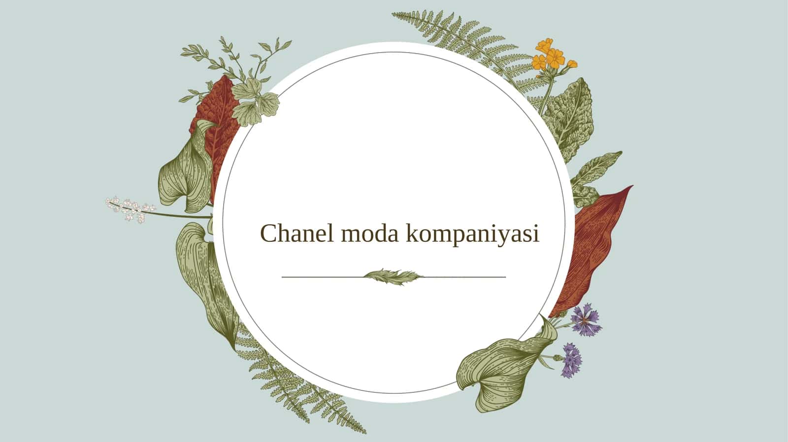 CHANEL MODA KOMPONIYASI HAQIDA