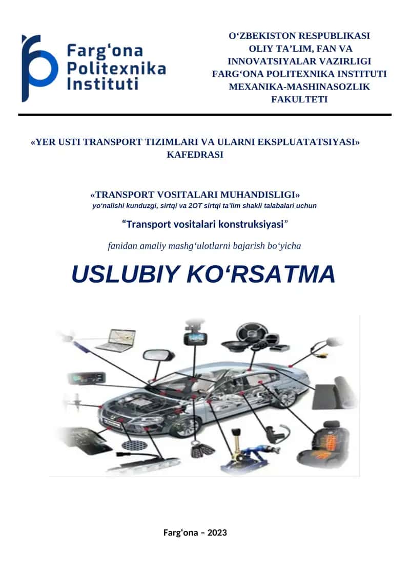 Transport vositalari konstruksiyasi