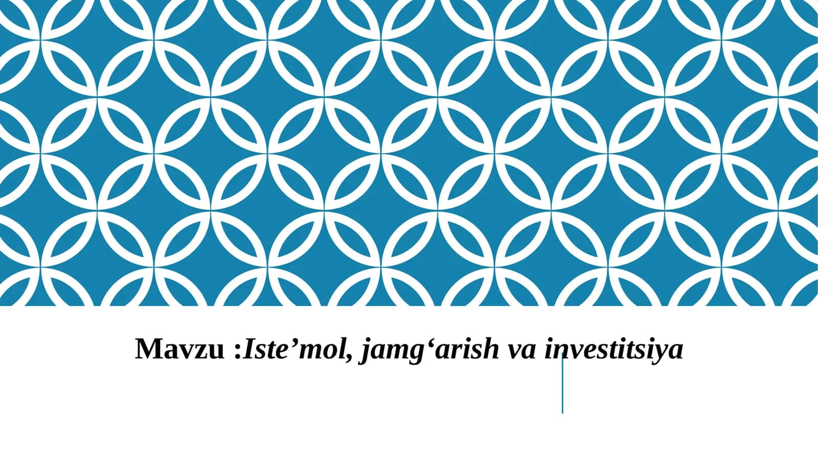 Iste’mol, jamg‘arish va investitsiya