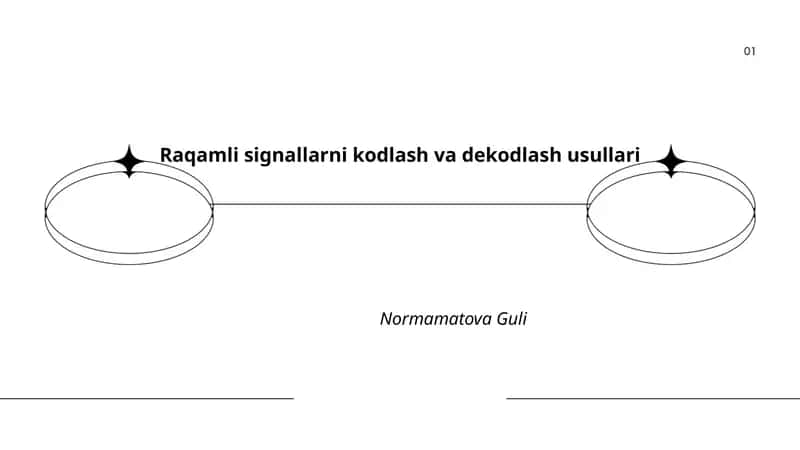 Raqamli signallarni kodlash va dekodlash usullari