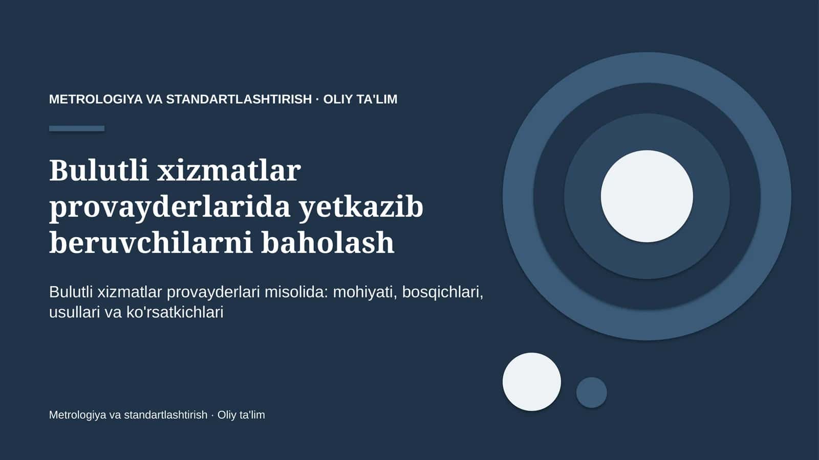 bulutli xizmatlar provayderlarida yetkazib beruvchilarni baholash 7826