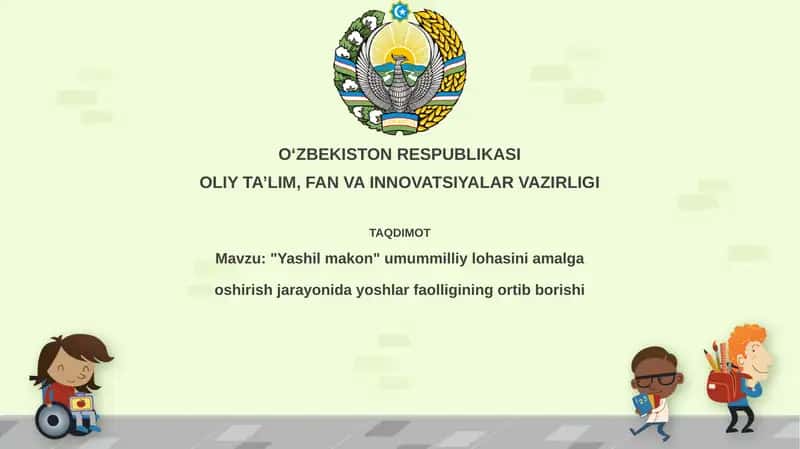 "Yashil Makon" Loyihasi