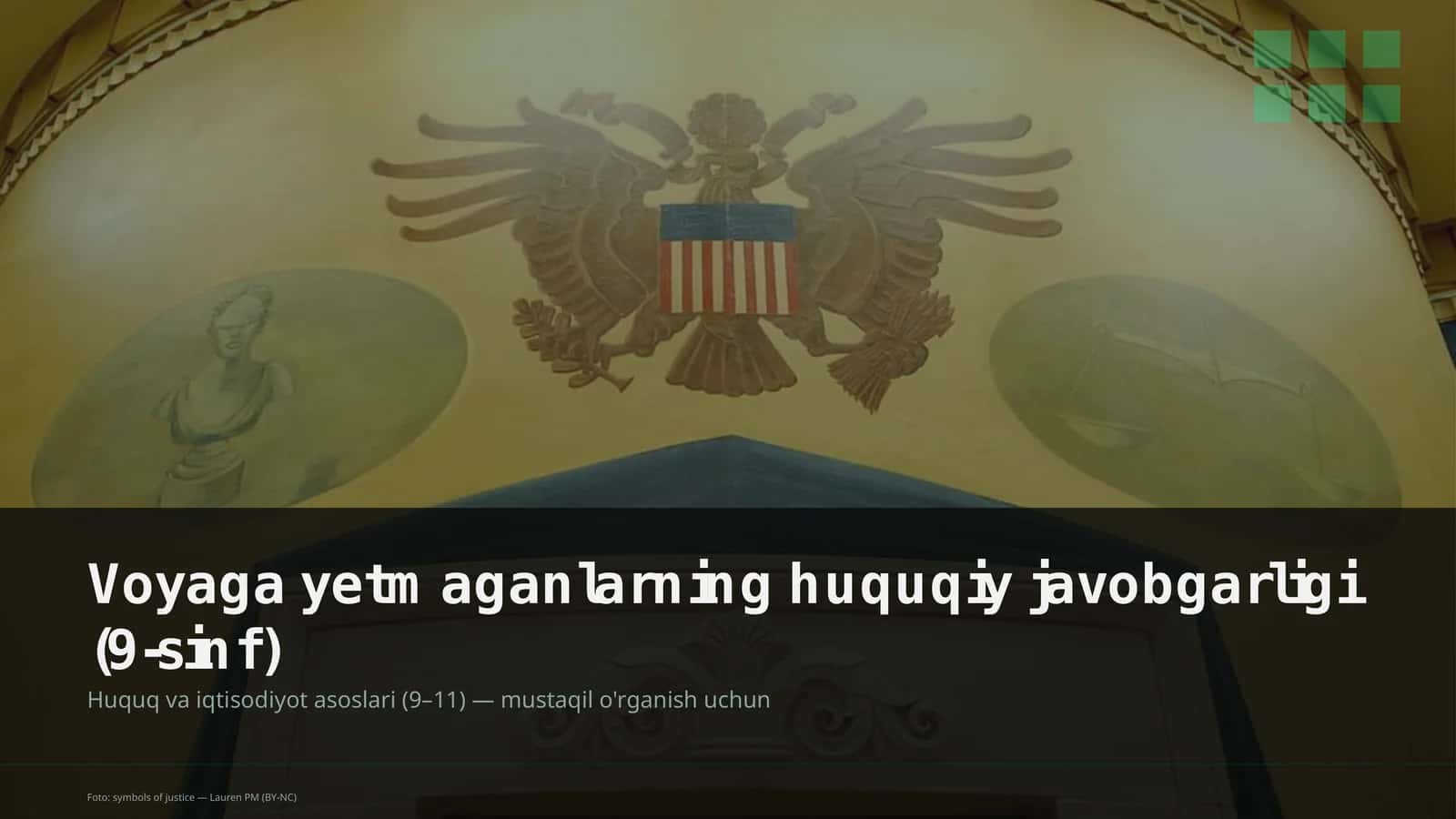 Huquq va iqtisodiyot asoslari (9–11)