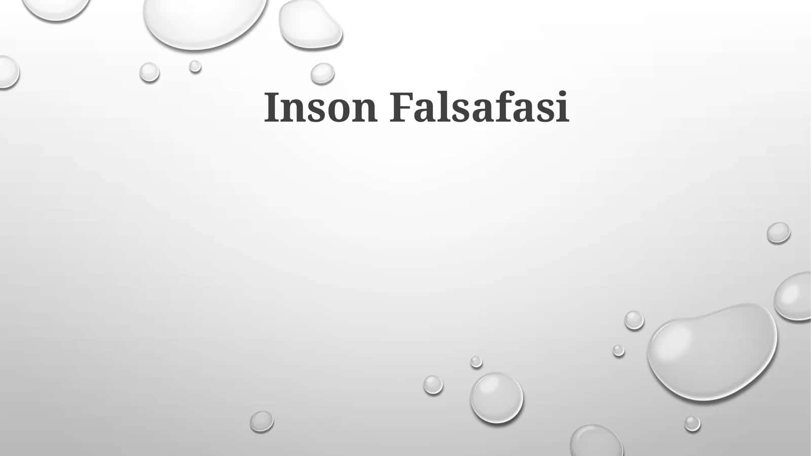 Inson Falsafasi