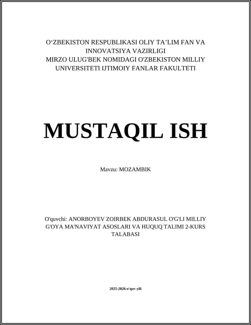 MOZAMBIK