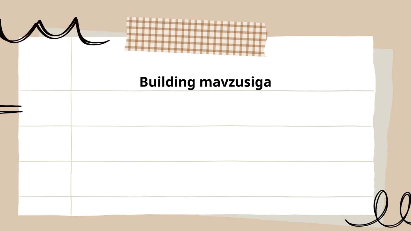 Building mavzusiga