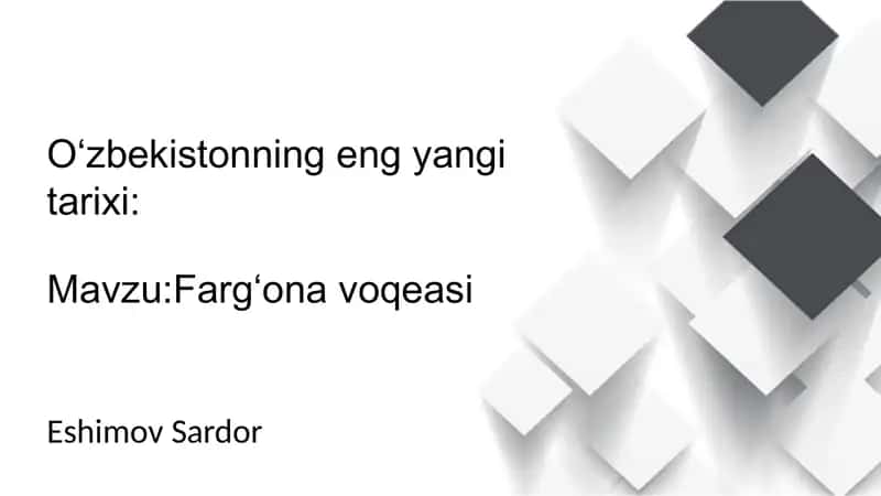 Oʻzbekistonning eng yangi tarixi