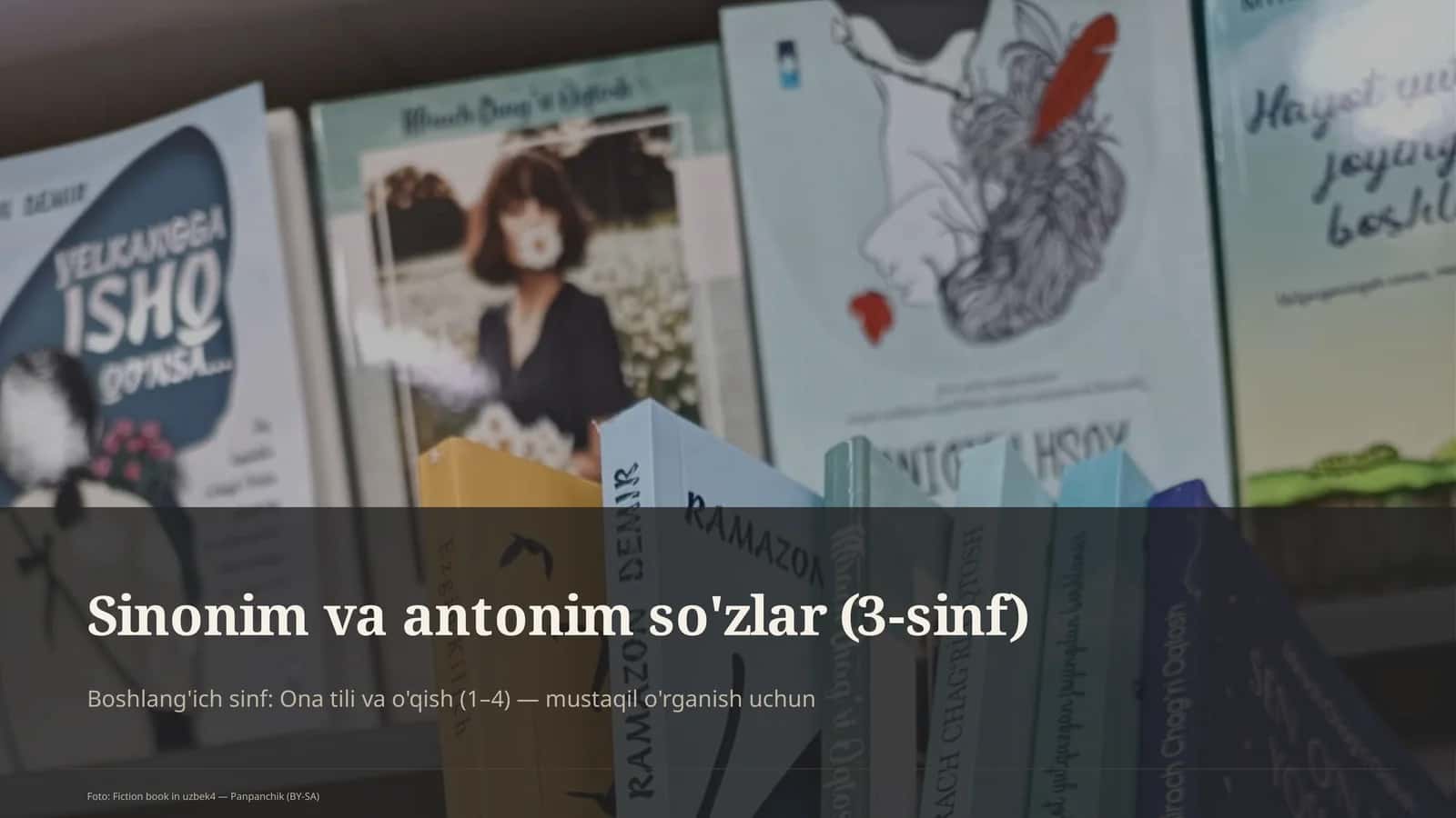 Sinonim va antonim so'zlar (3-sinf)